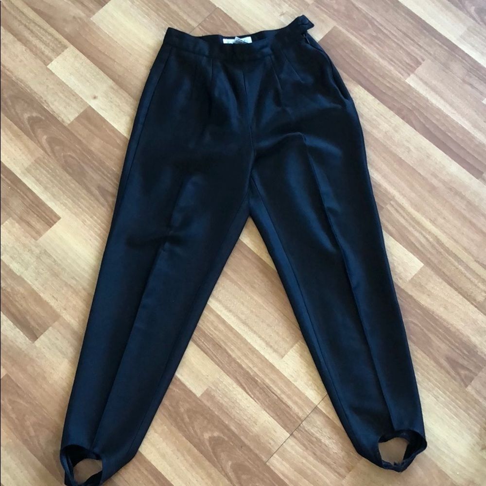 VTG Votre Nom Black Stirrup Panta leggings 4 - Picture 1 of 5
